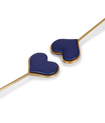 JS053 Luxury heart shape metal jewelry display stand for earring