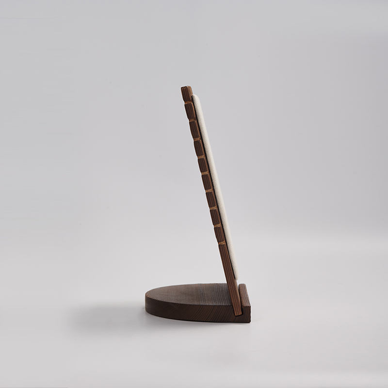New Bake Wood Jewelry display Exhibitor Holder For Pendant Jewelry Showcase Props Custom Necklace Display Stand