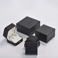FANXI China custom new black PU leather jewelry packaging necklace bracelet ring earrings jewelry package box
