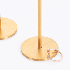 New Arrival Luxury Metal and Acrylic Jewelry Display stands for Ring Earring Display With Gold color