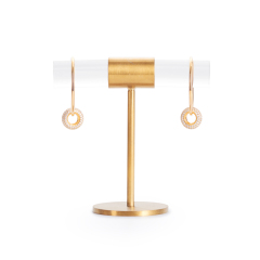 New Arrival Luxury Metal and Acrylic Jewelry Display stands for Ring Earring Display With Gold color