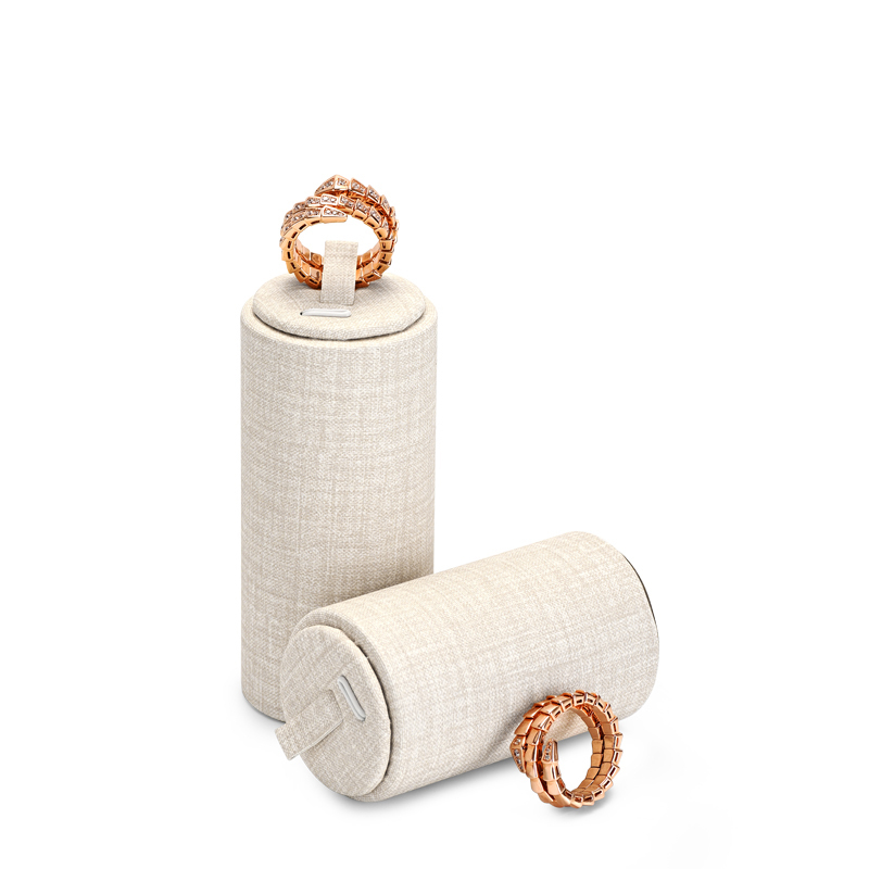 New Arrival Pu Leather Jewelry Display Stand With Three Size For Ring Display