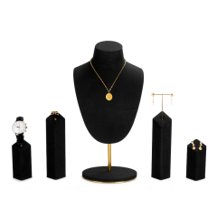Meipin Luxury Showcase Black Display Set with High End Mircofiber Materials