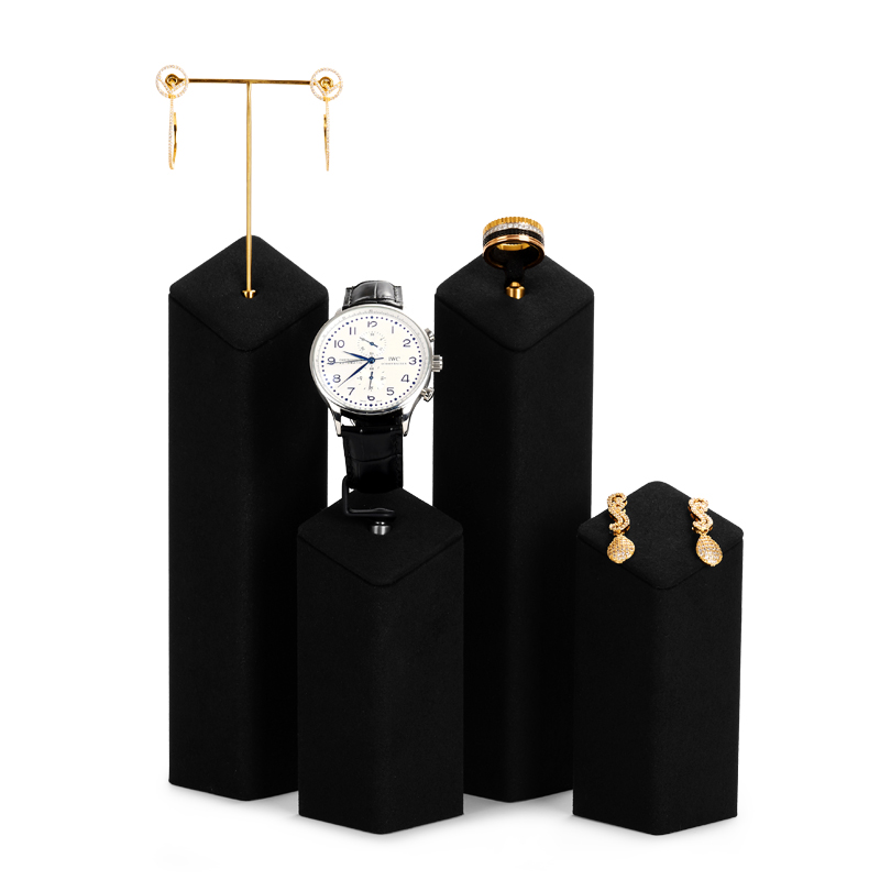 Meipin Luxury Showcase Black Display Set with High End Mircofiber Materials