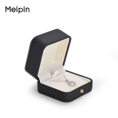 FANXI China custom new black PU leather jewelry packaging necklace bracelet ring earrings jewelry package box