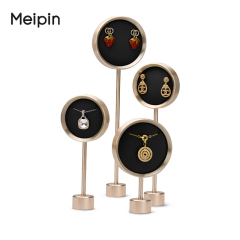 FANXI New Arrivals metal black PU leather necklace earring jewelry display rack