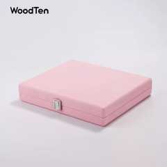 Luxury Pink Color Ring Jewelry Case Jewellery Storge Box