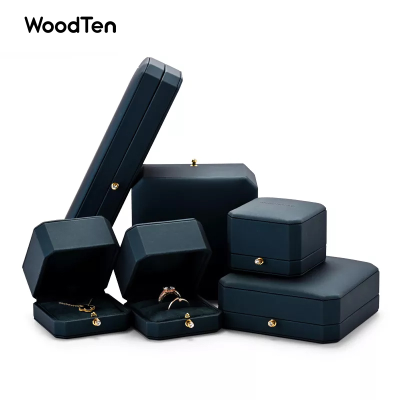 Hot sale with Jewelry Box suede Insert Boxes With PU leather For Gift Packaging Plastic Jewelry Box With Customized Logo