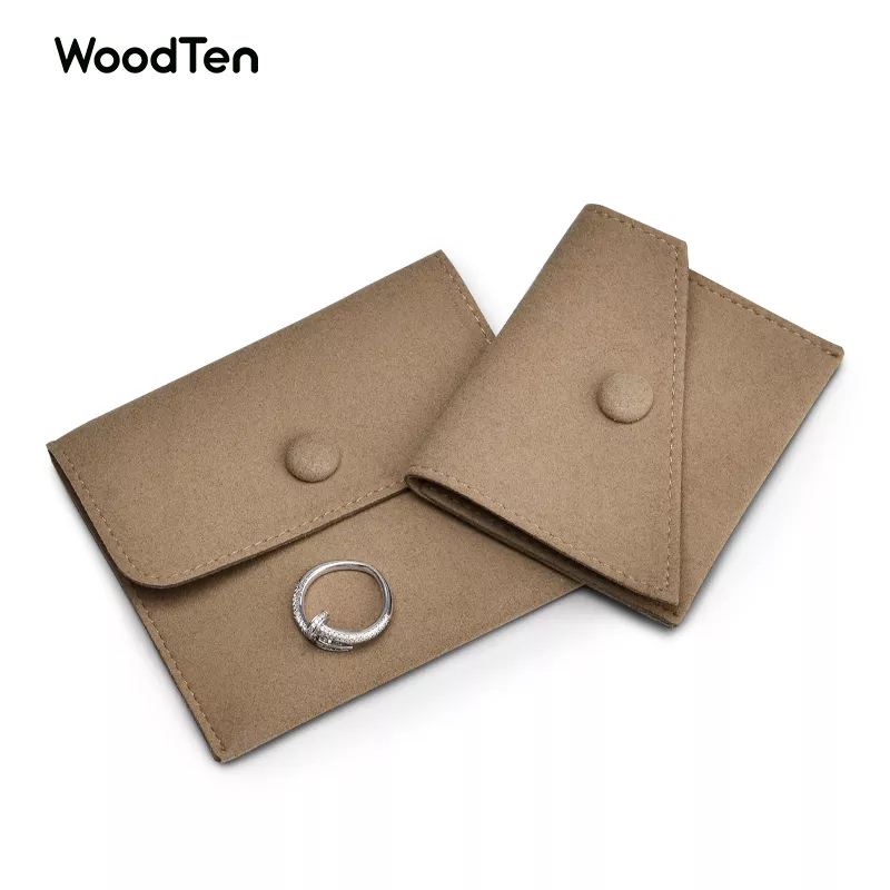 New Design High Quality Microfiber Pouch gift bags jewelry fold pouch Pink for Ring necklace jewelry pouch