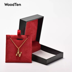 Fancy Leatherette Paper Ring Pendant Bracelet Gift Drawer Packaging Boxes Hip Hop Jewels Exhibitor Plastic Jewelry Box