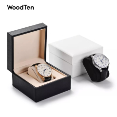 2022 Newest White and Black color PU Leather Watch Box