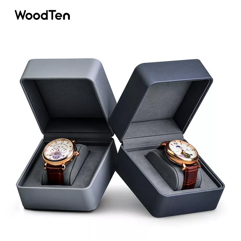 Luxury Jewelry Watch Packaging Box Pu leather microfiber customized packing Jewelry watch boxes
