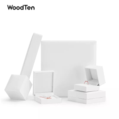Morden Gray Plush fabric travel Jewelry Box for Necklace Packaging Box Jewelry Organizer Wedding Birthday