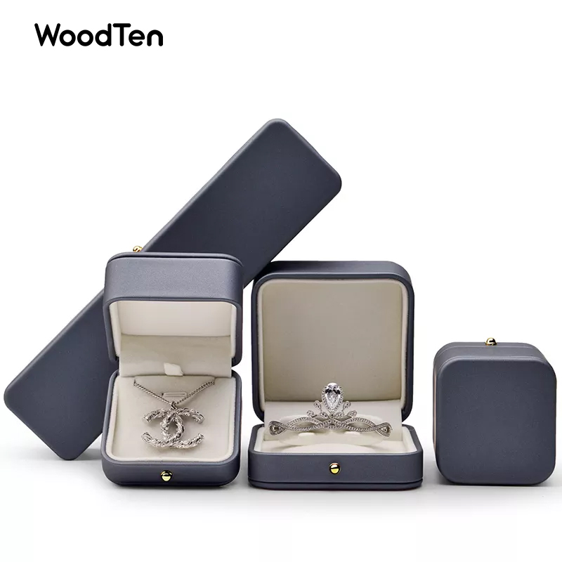 Customized High repurchasing rate Velvet jewelry packaging box ring Pendant Bracelet Packaging Storage Box