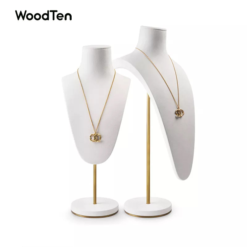 Wholesale Custom Luxury White Microfiber Jewelry Shop Counter Showcase