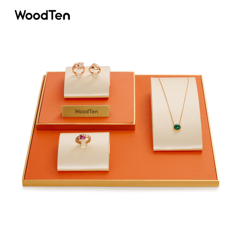 Gold Jewelry Display Set Ring Display Pedant Display Watch Displays