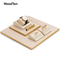 Champagne gold color display set watch stand pedant display