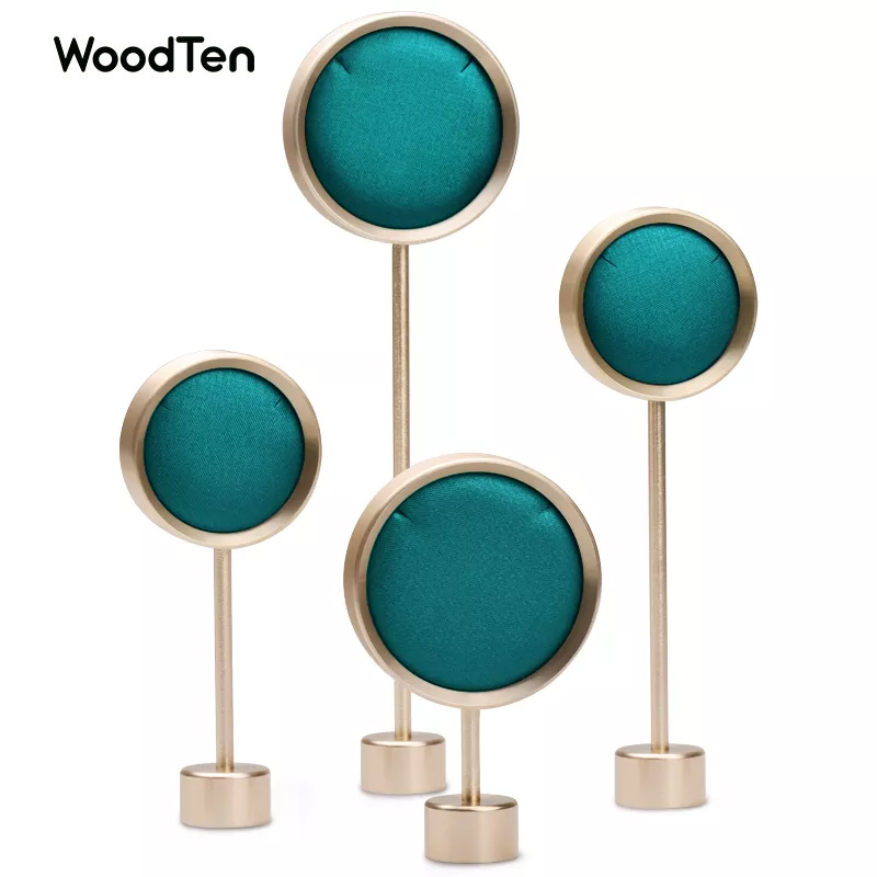 JS059 Gold colour matel jewelry display rack for pendant necklace