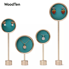 JS059 Gold colour matel jewelry display rack for pendant necklace