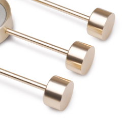 New arrival golden metal jewelry display set earrings necklace jewelry display stand