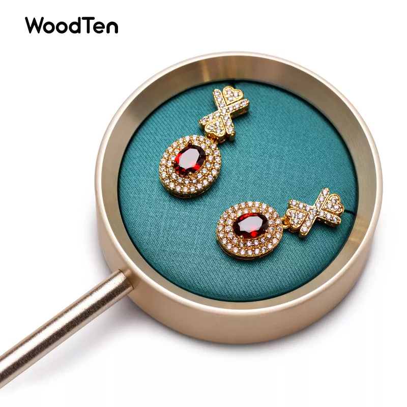JS059 Gold colour matel jewelry display rack for pendant necklace
