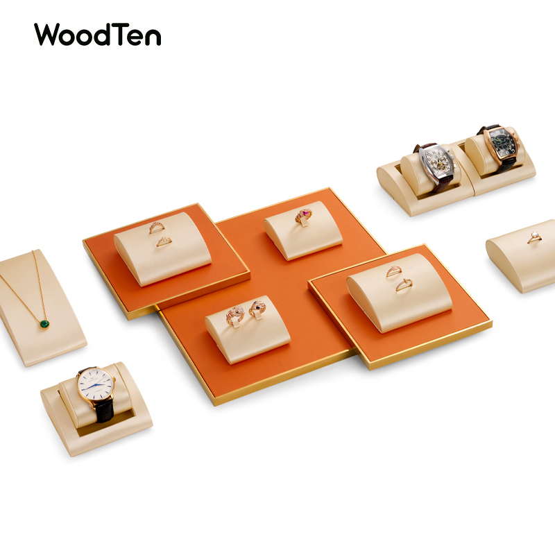 Gold Jewelry Display Set Ring Display Pedant Display Watch Displays
