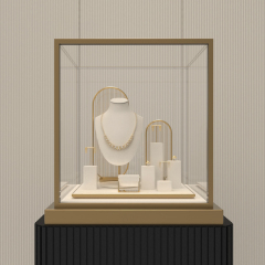 2022 New Design Cream White Window Display Stand Set