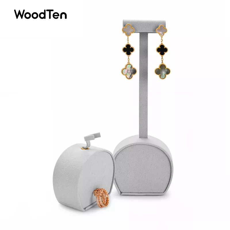 TT047 white jewelry display for earring ring,bangle and necklace