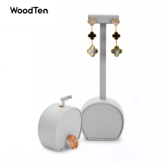 TT047 white jewelry display for earring ring,bangle and necklace