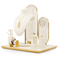 2022 New Design Cream White Window Display Stand Set
