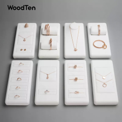 High End White Velvet Display Set for Jewelry Counter