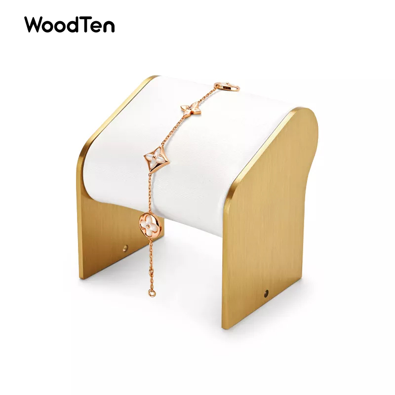 2022 New Arrival White Jewelry Display Stand Set PU Leather Display