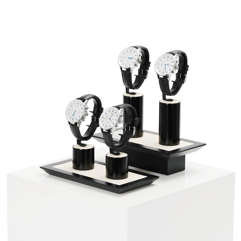 New Arrival Custom Watch Display Stand Black Jewelry Window Display Set