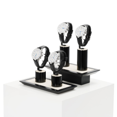 New Arrival Custom Watch Display Stand Black Jewelry Window Display Set
