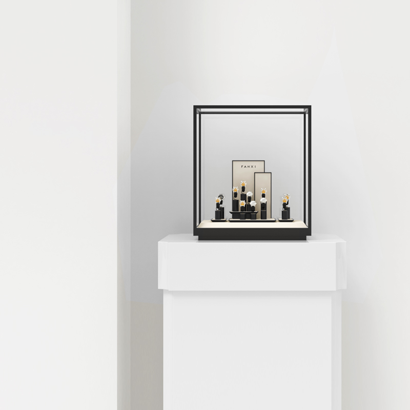 New Arrival Custom Watch Display Stand Black Jewelry Window Display Set