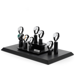 New Design Watch Display Stand Matte Black Jewelry Window Display Set