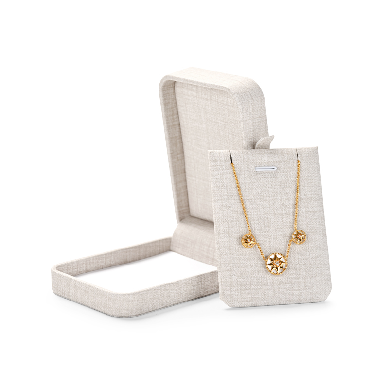 TC-H081 China Wholesale Custom Elegant Ivory White PU Leather Jewelry Gift Boxes Ring Earrings Bangle Necklace Jewelry Package Box