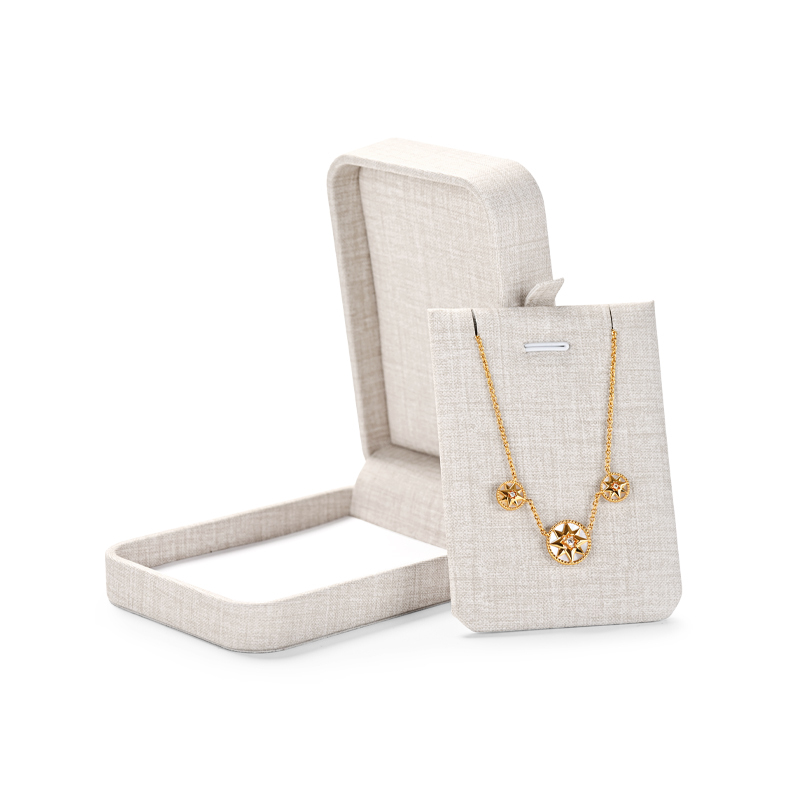 TC-H081 China Wholesale Custom Elegant Ivory White PU Leather Jewelry Gift Boxes Ring Earrings Bangle Necklace Jewelry Package Box