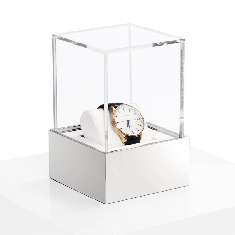 Meipin Custom Watch Display Stand Acrylic Metal Jewelry Window Display Set