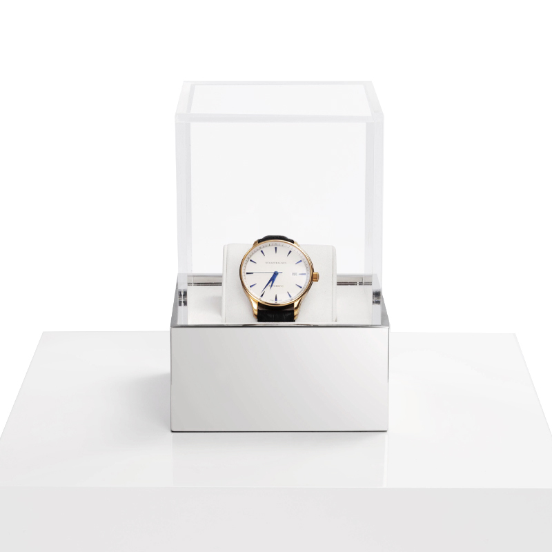 Meipin Custom Watch Display Stand Acrylic Metal Jewelry Window Display Set