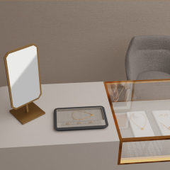 FANXI New arrival Luxury Gold Metal Mirror