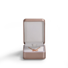 FANXI custom Luxury Jewelry Packaging Box Pu leather with snap button elegant Ring necklace bangle Jewelry Packing Box