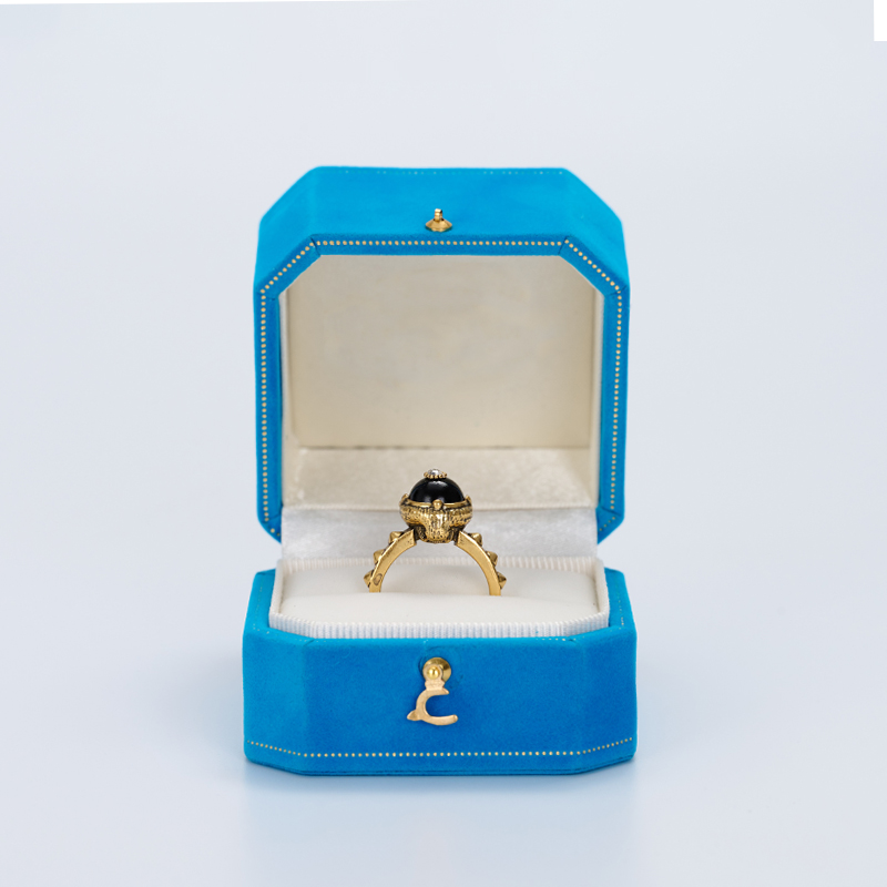FANXI custom Luxury Jewelry Packaging Box Paper velvet with snap button elegant Ring necklace bangle Jewelry Packing Box
