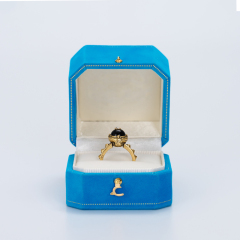 FANXI custom Luxury Jewelry Packaging Box Paper velvet with snap button elegant Ring necklace bangle Jewelry Packing Box
