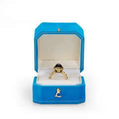 FANXI custom Luxury Jewelry Packaging Box Paper velvet with snap button elegant Ring necklace bangle Jewelry Packing Box