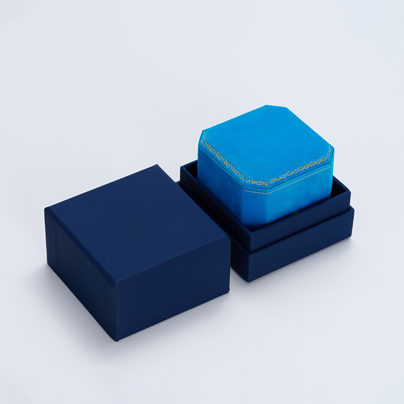 FANXI custom Luxury Jewelry Packaging Box Paper velvet with snap button elegant Ring necklace bangle Jewelry Packing Box