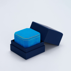 FANXI custom Luxury Jewelry Packaging Box Paper velvet with snap button elegant Ring necklace bangle Jewelry Packing Box