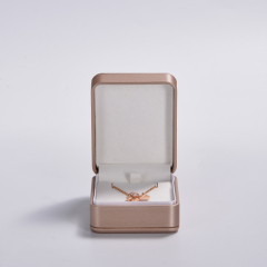 FANXI custom Luxury Jewelry Packaging Box Pu leather with snap button elegant Ring necklace bangle Jewelry Packing Box