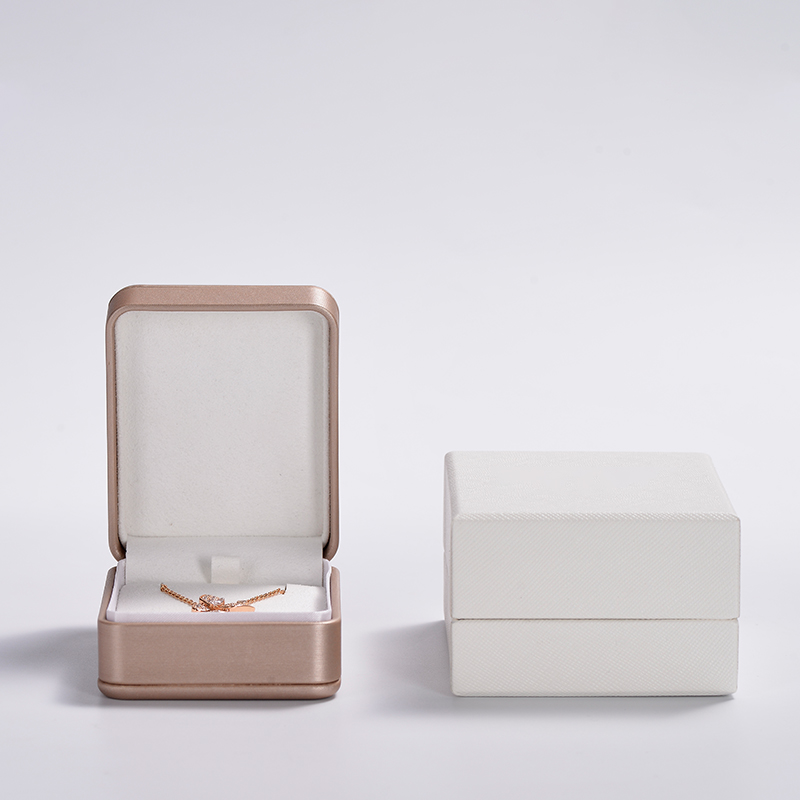 FANXI custom Luxury Jewelry Packaging Box Pu leather with snap button elegant Ring necklace bangle Jewelry Packing Box