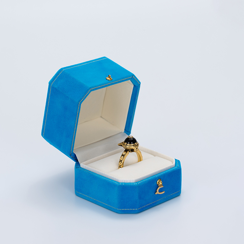 FANXI custom Luxury Jewelry Packaging Box Paper velvet with snap button elegant Ring necklace bangle Jewelry Packing Box